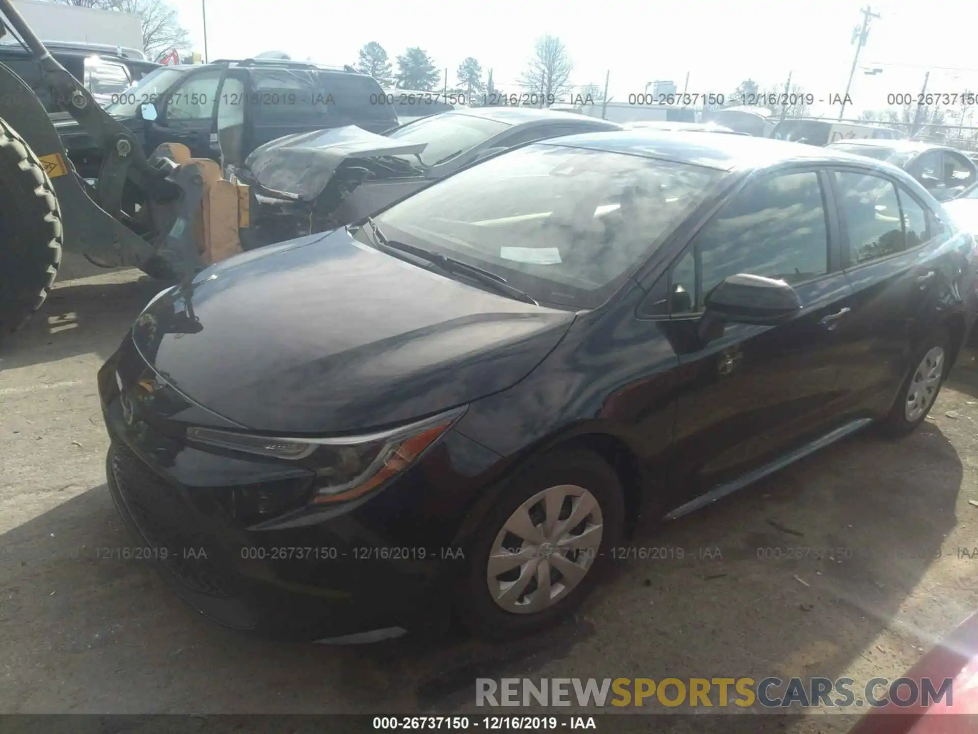 2 Photograph of a damaged car JTDDPRAE9LJ078240 TOYOTA COROLLA 2020