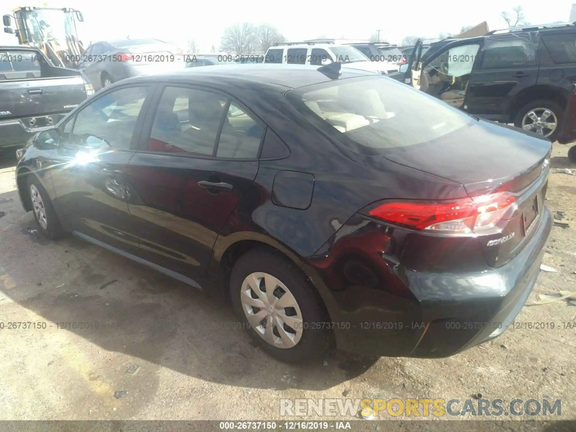 3 Photograph of a damaged car JTDDPRAE9LJ078240 TOYOTA COROLLA 2020