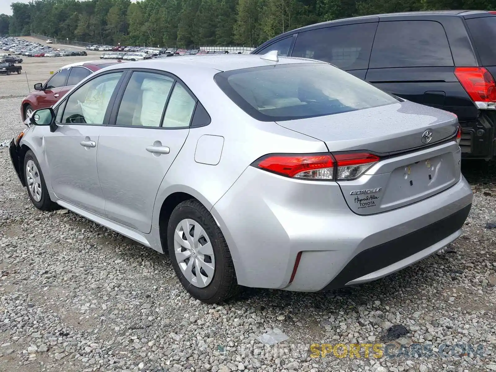 3 Photograph of a damaged car JTDDPRAE9LJ079291 TOYOTA COROLLA 2020