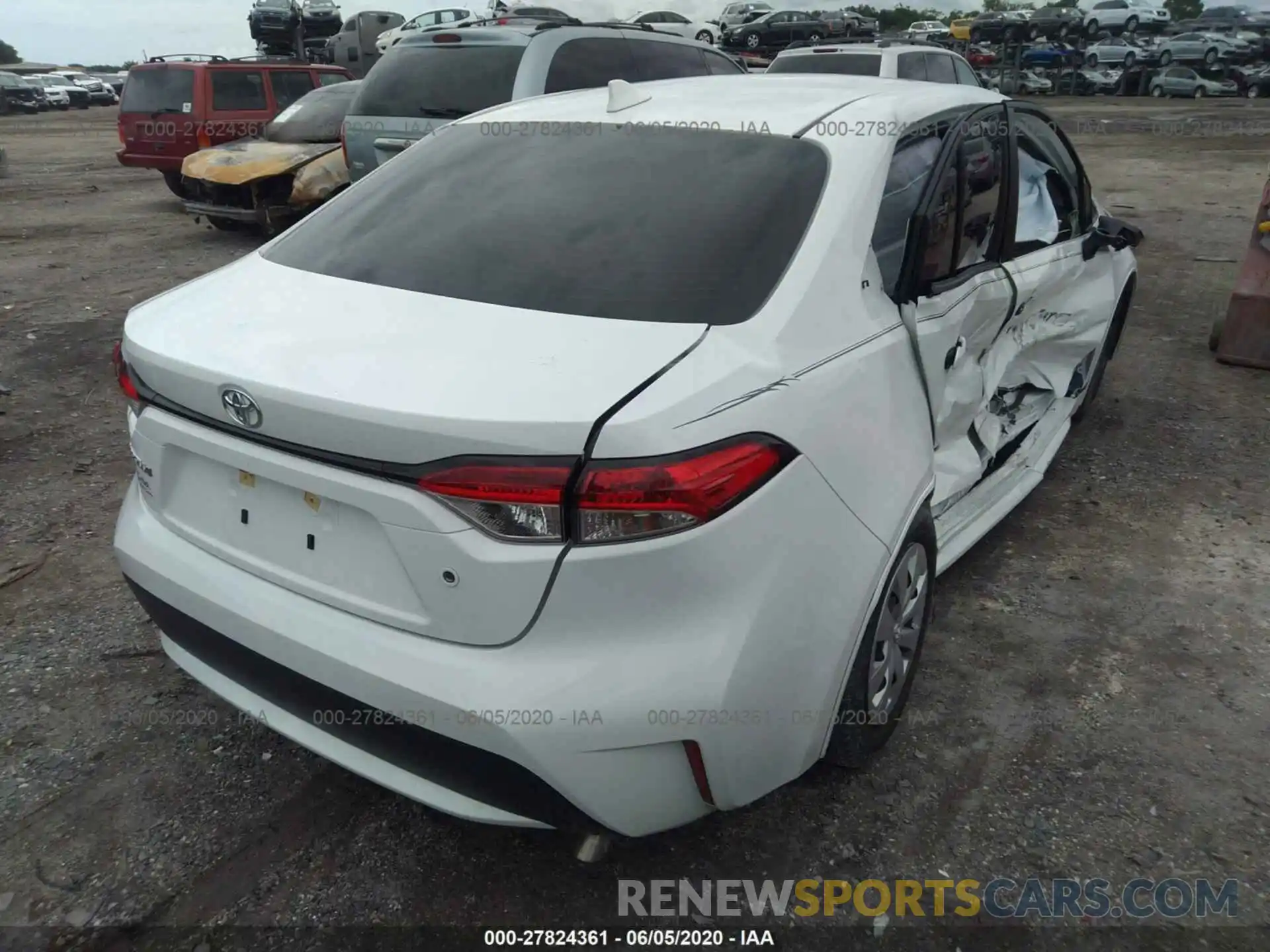 4 Photograph of a damaged car JTDDPRAE9LJ079534 TOYOTA COROLLA 2020