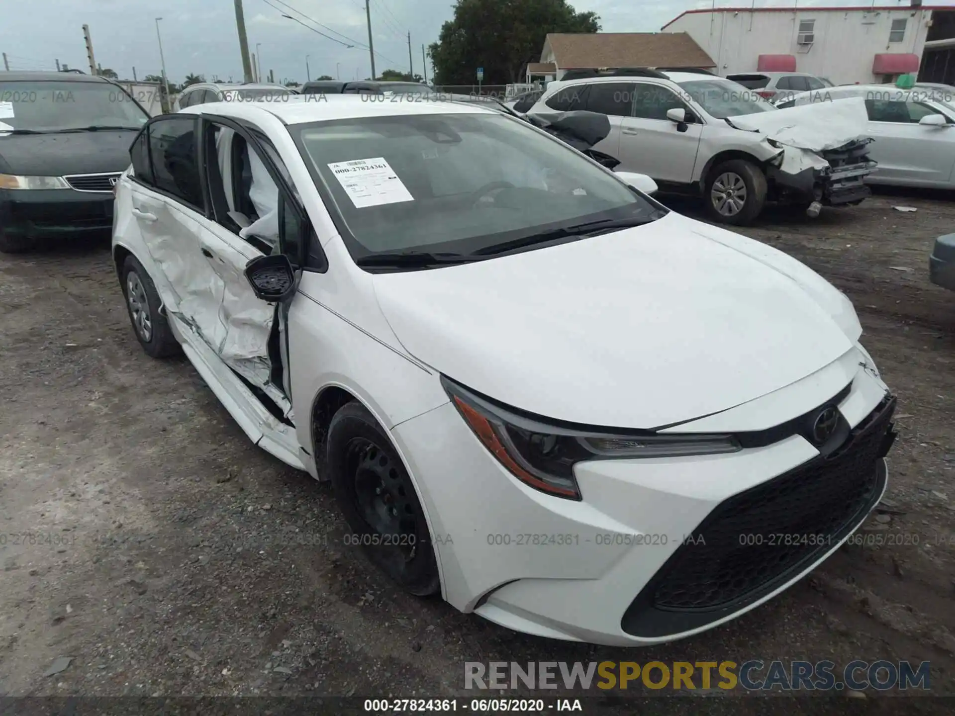 6 Photograph of a damaged car JTDDPRAE9LJ079534 TOYOTA COROLLA 2020