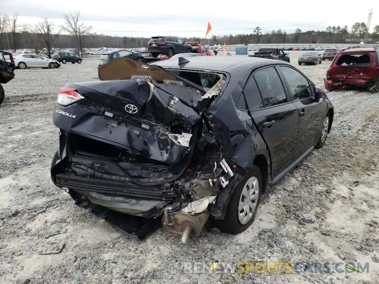 4 Photograph of a damaged car JTDDPRAE9LJ085897 TOYOTA COROLLA 2020