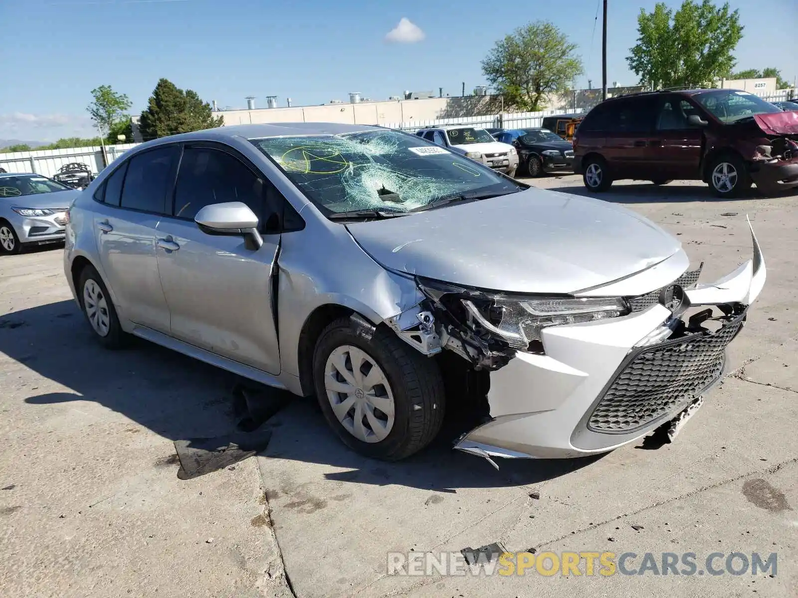 1 Photograph of a damaged car JTDDPRAEXLJ003174 TOYOTA COROLLA 2020