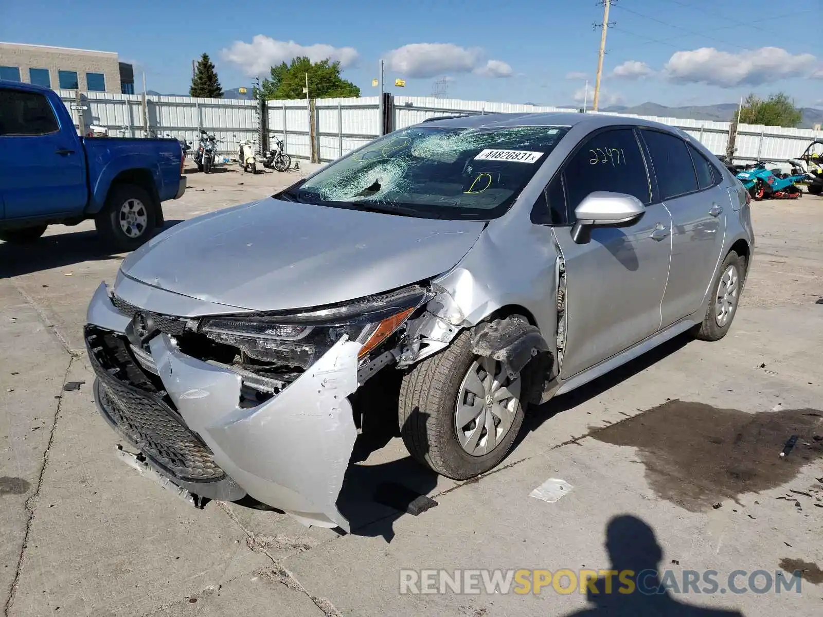 2 Photograph of a damaged car JTDDPRAEXLJ003174 TOYOTA COROLLA 2020