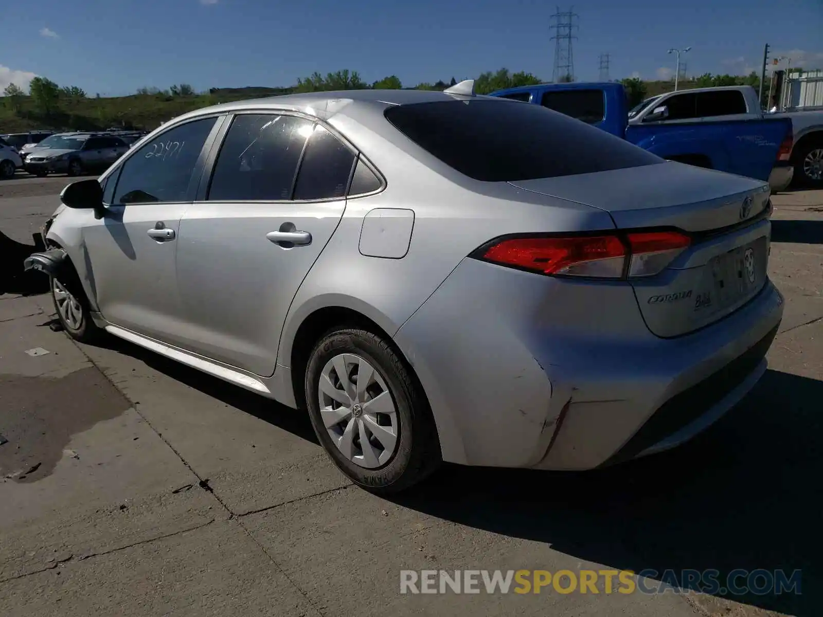 3 Photograph of a damaged car JTDDPRAEXLJ003174 TOYOTA COROLLA 2020