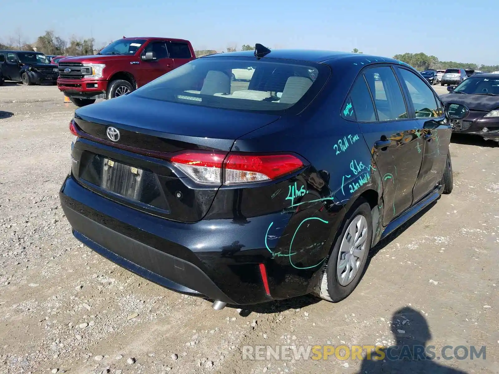 4 Фотография поврежденного автомобиля JTDDPRAEXLJ004793 TOYOTA COROLLA 2020