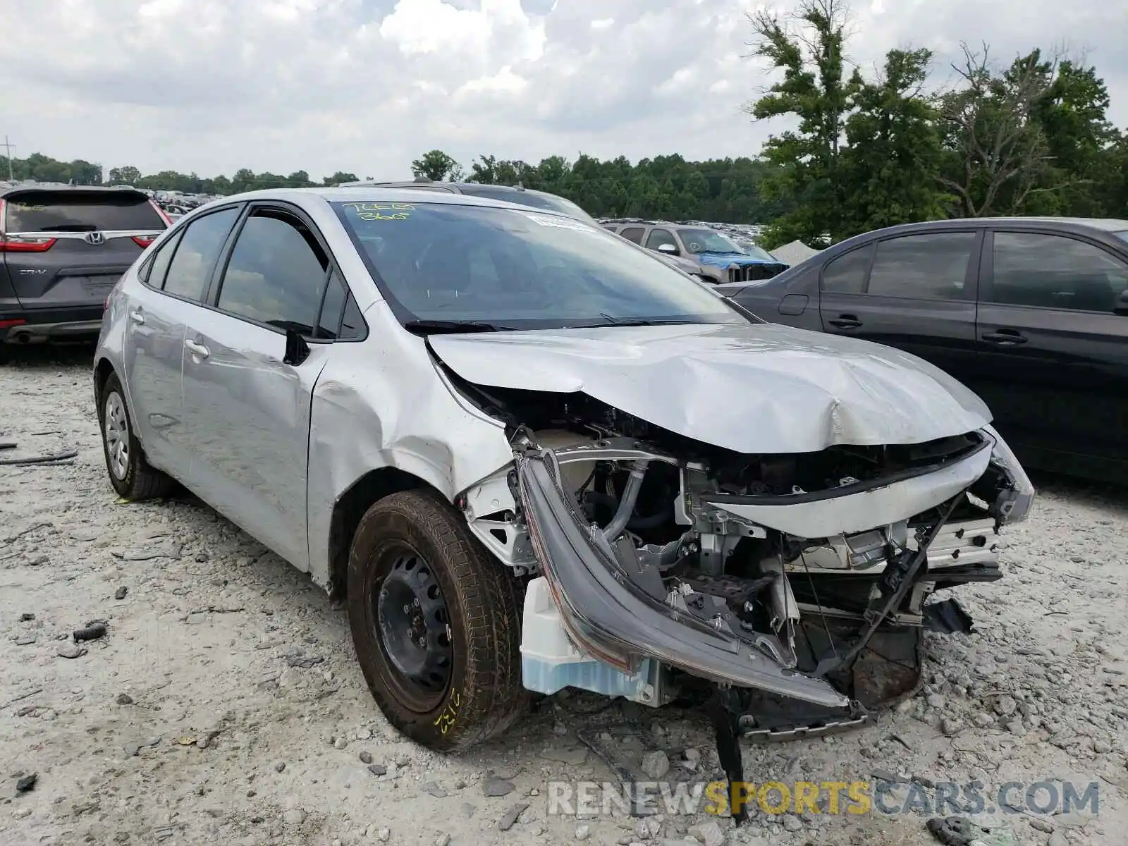 1 Photograph of a damaged car JTDDPRAEXLJ013736 TOYOTA COROLLA 2020