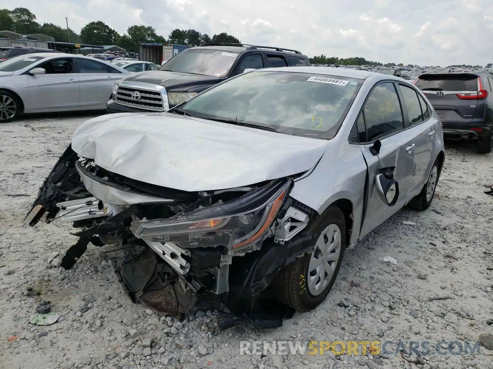 2 Photograph of a damaged car JTDDPRAEXLJ013736 TOYOTA COROLLA 2020