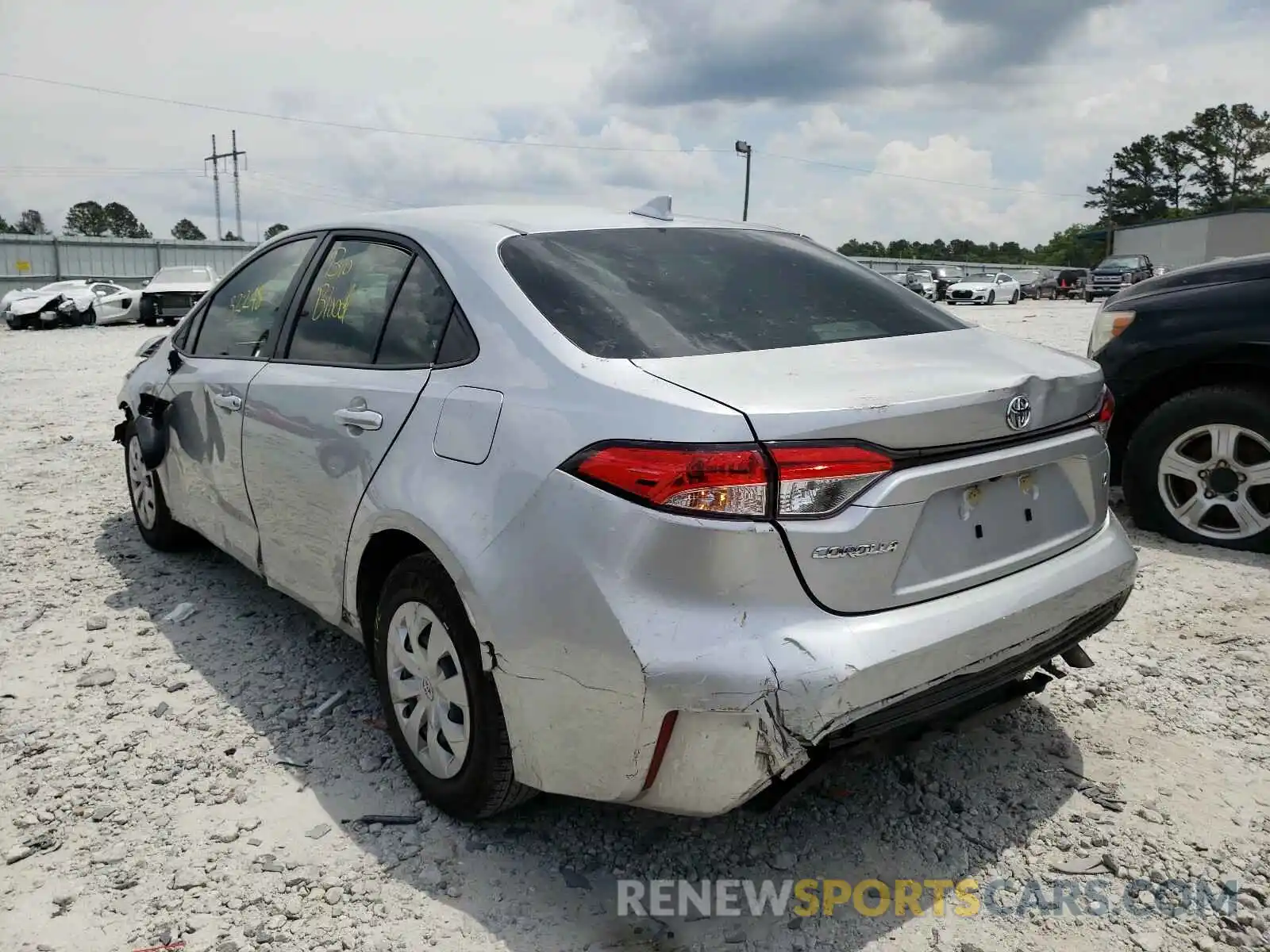 3 Photograph of a damaged car JTDDPRAEXLJ013736 TOYOTA COROLLA 2020