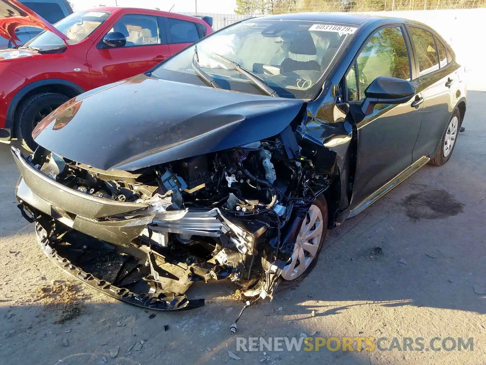 2 Photograph of a damaged car JTDDPRAEXLJ038135 TOYOTA COROLLA 2020