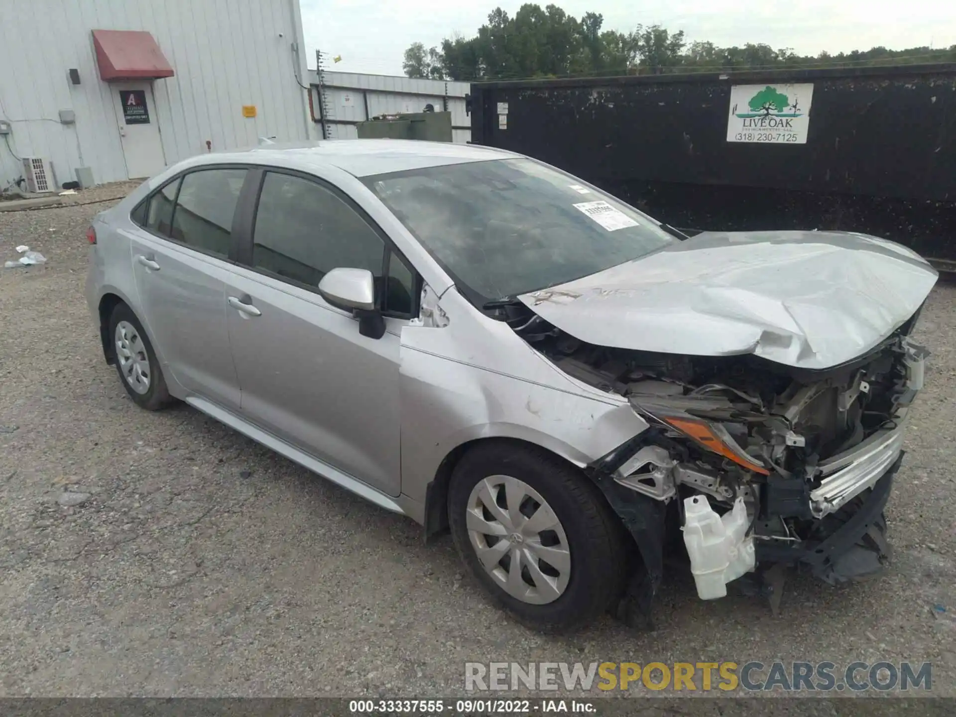 1 Photograph of a damaged car JTDDPRAEXLJ062645 TOYOTA COROLLA 2020