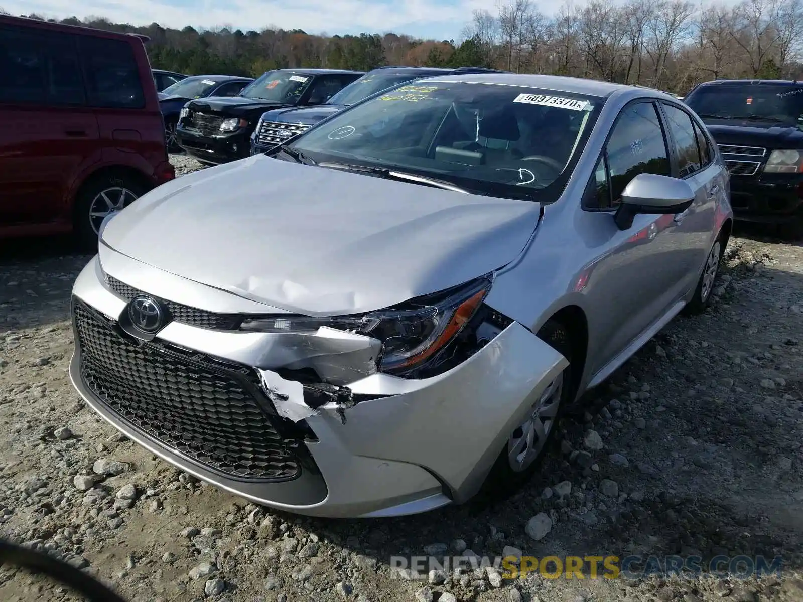 2 Photograph of a damaged car JTDDPRAEXLJ078828 TOYOTA COROLLA 2020