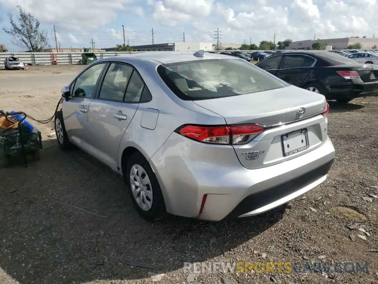 3 Photograph of a damaged car JTDDPRAEXLJ081101 TOYOTA COROLLA 2020