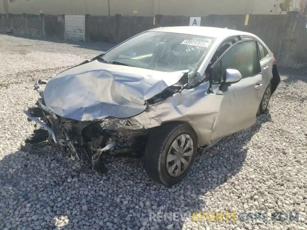 2 Photograph of a damaged car JTDDPRAEXLJ081163 TOYOTA COROLLA 2020