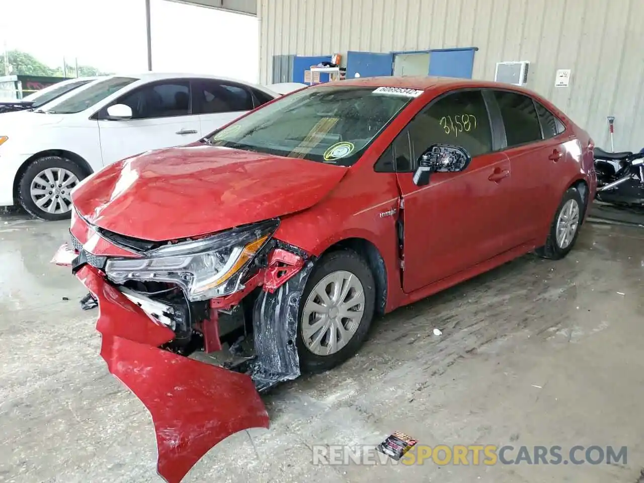 2 Photograph of a damaged car JTDEBRBE0LJ000334 TOYOTA COROLLA 2020