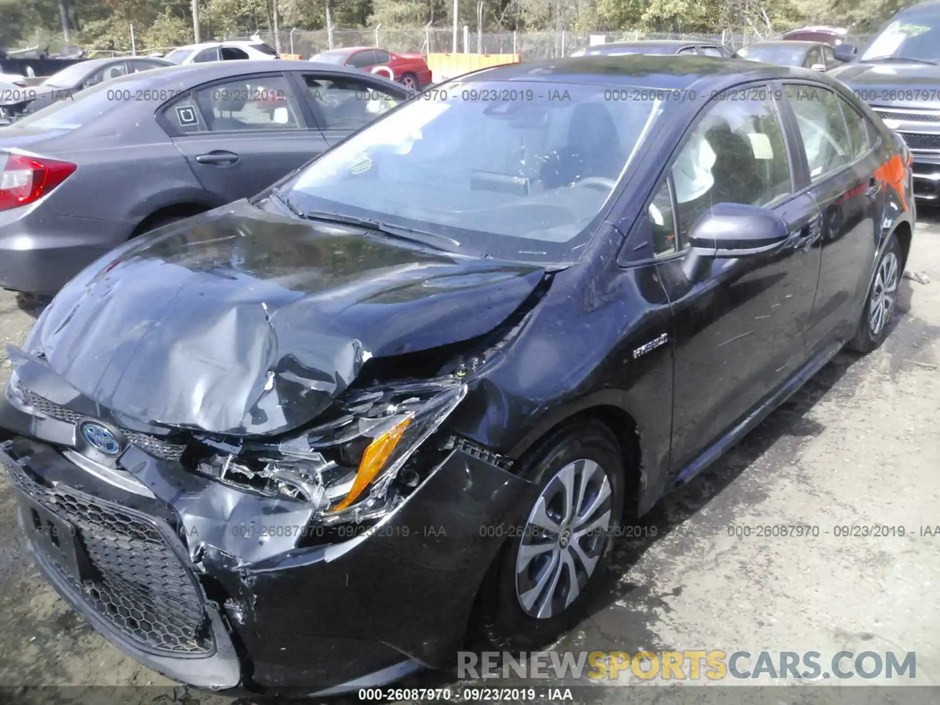 2 Photograph of a damaged car JTDEBRBE0LJ000401 TOYOTA COROLLA 2020