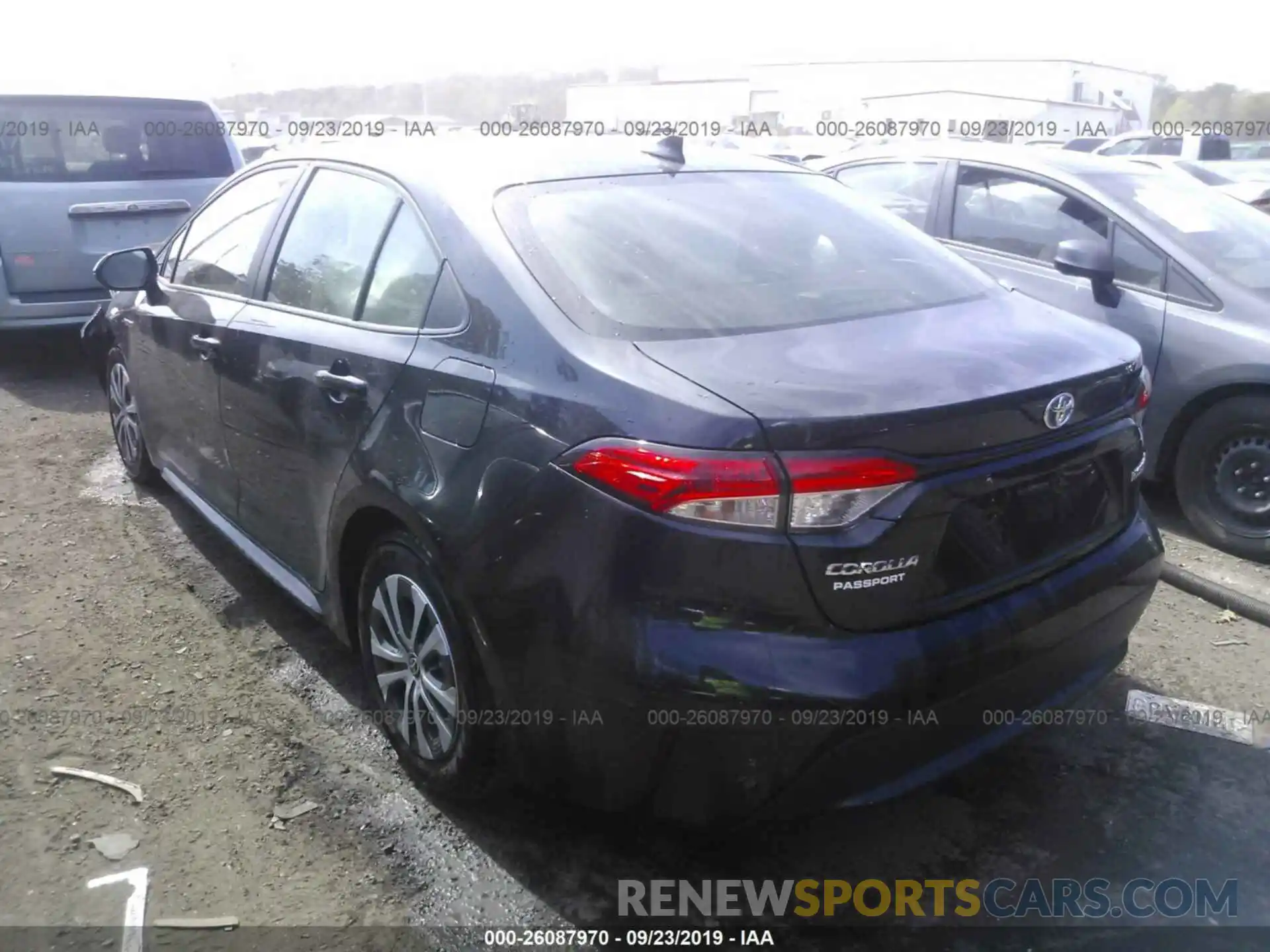 3 Photograph of a damaged car JTDEBRBE0LJ000401 TOYOTA COROLLA 2020