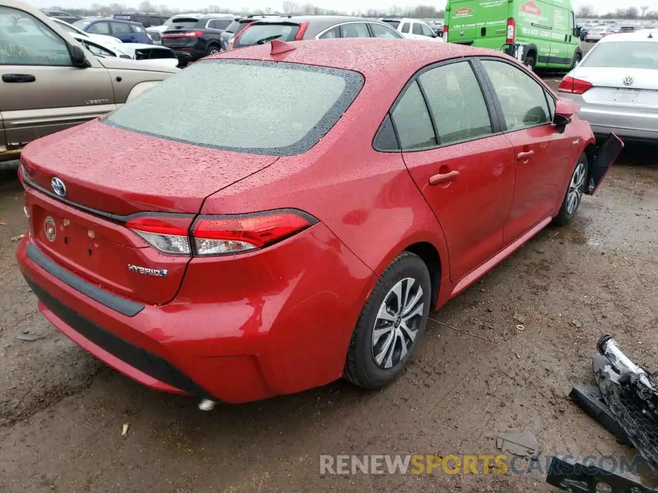 4 Photograph of a damaged car JTDEBRBE0LJ000480 TOYOTA COROLLA 2020