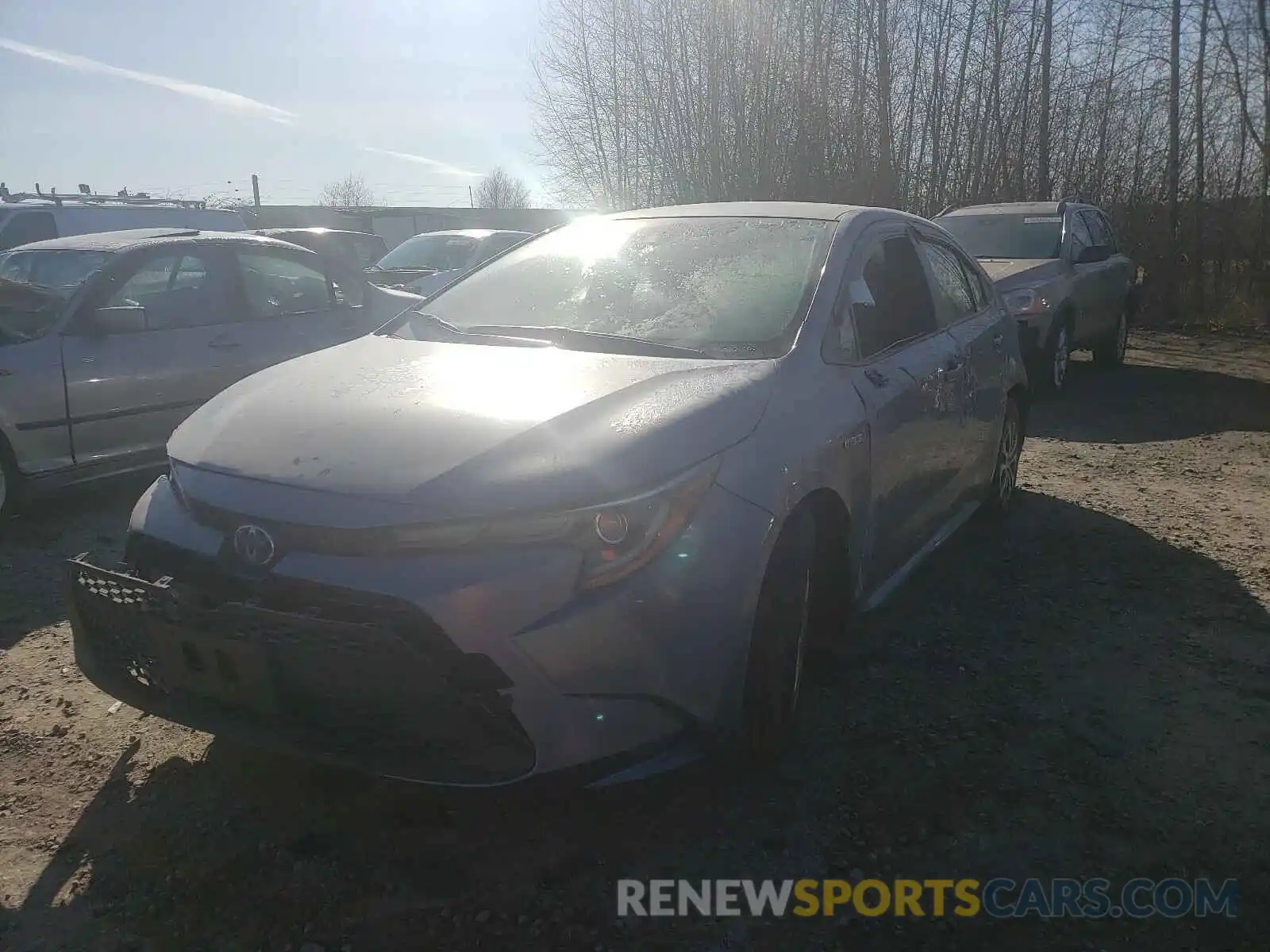 2 Photograph of a damaged car JTDEBRBE0LJ000642 TOYOTA COROLLA 2020