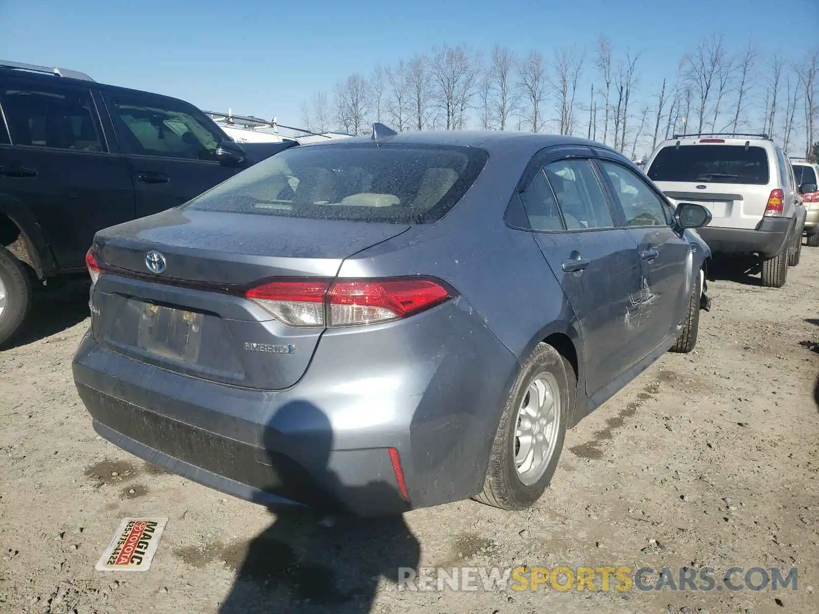 4 Photograph of a damaged car JTDEBRBE0LJ000642 TOYOTA COROLLA 2020