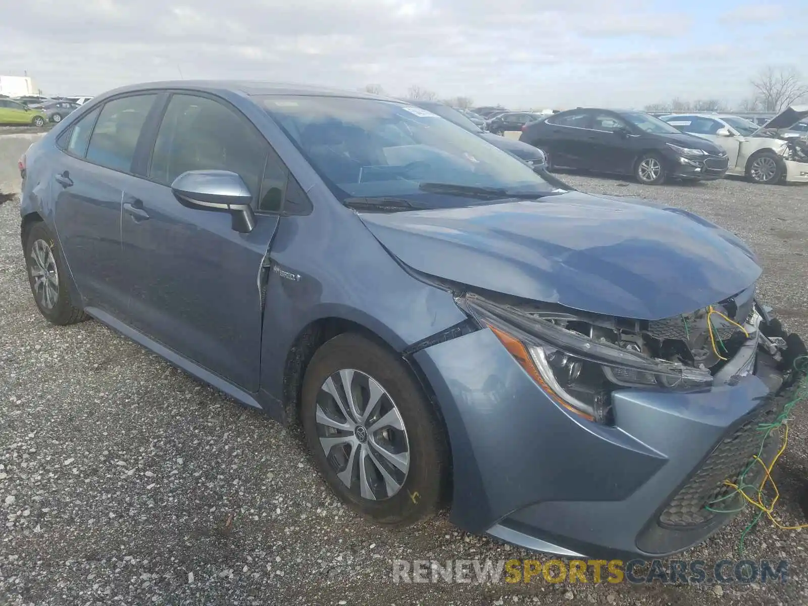 1 Photograph of a damaged car JTDEBRBE0LJ000740 TOYOTA COROLLA 2020