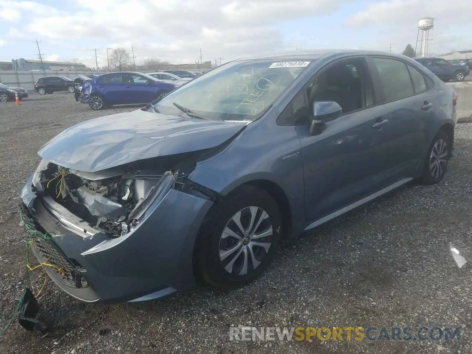 2 Photograph of a damaged car JTDEBRBE0LJ000740 TOYOTA COROLLA 2020