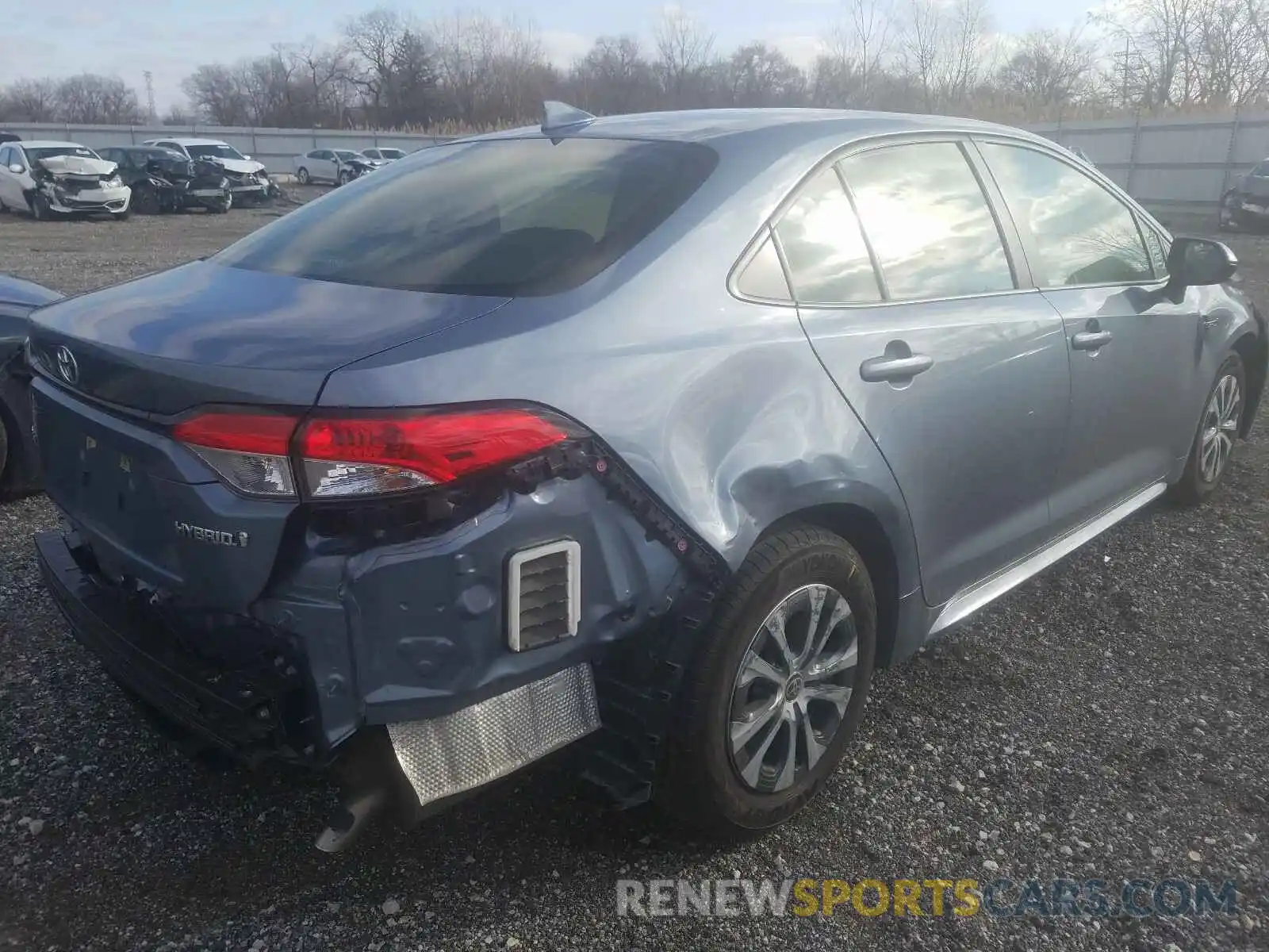 4 Photograph of a damaged car JTDEBRBE0LJ000740 TOYOTA COROLLA 2020