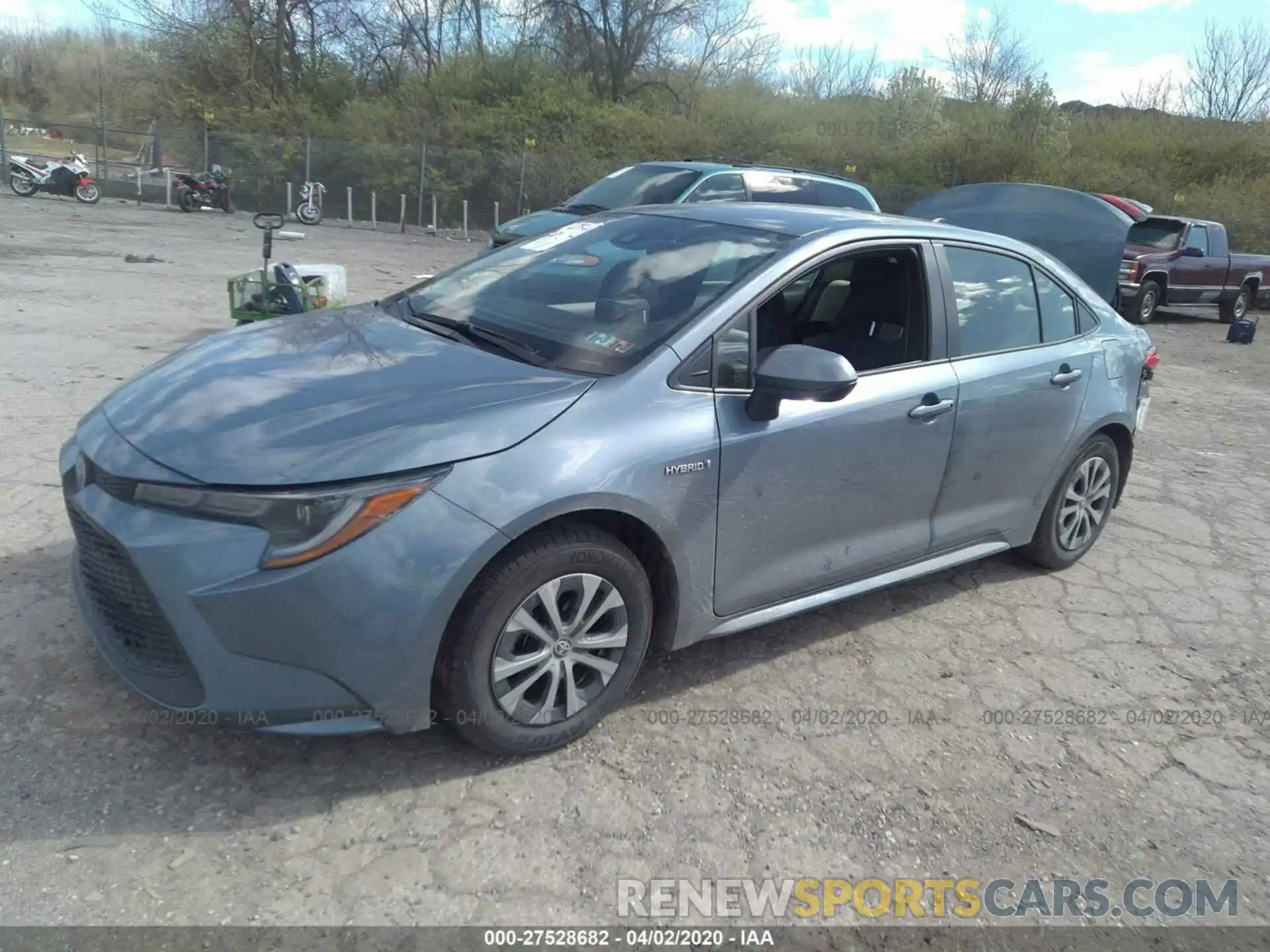 2 Photograph of a damaged car JTDEBRBE0LJ000804 TOYOTA COROLLA 2020