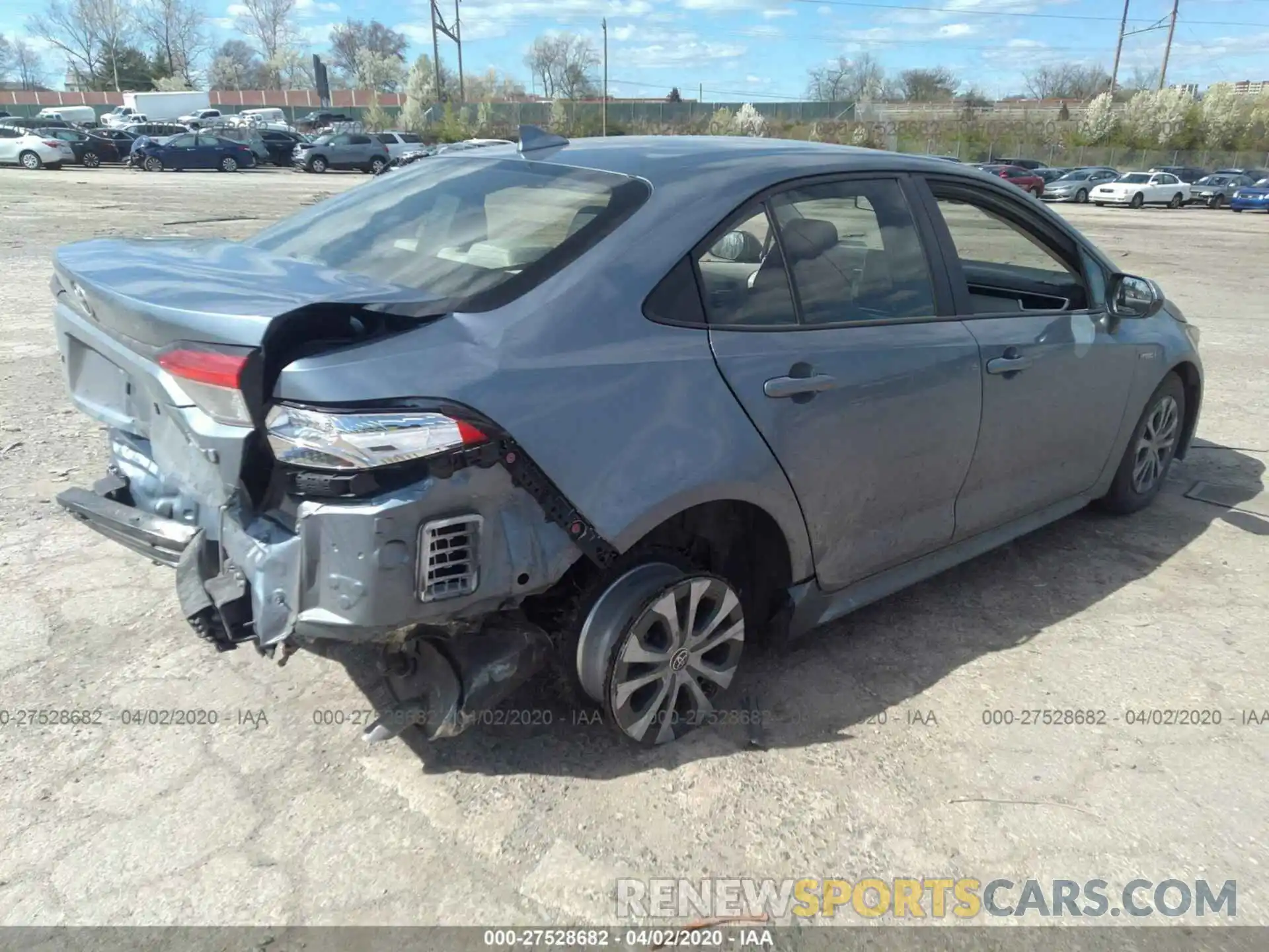 4 Photograph of a damaged car JTDEBRBE0LJ000804 TOYOTA COROLLA 2020