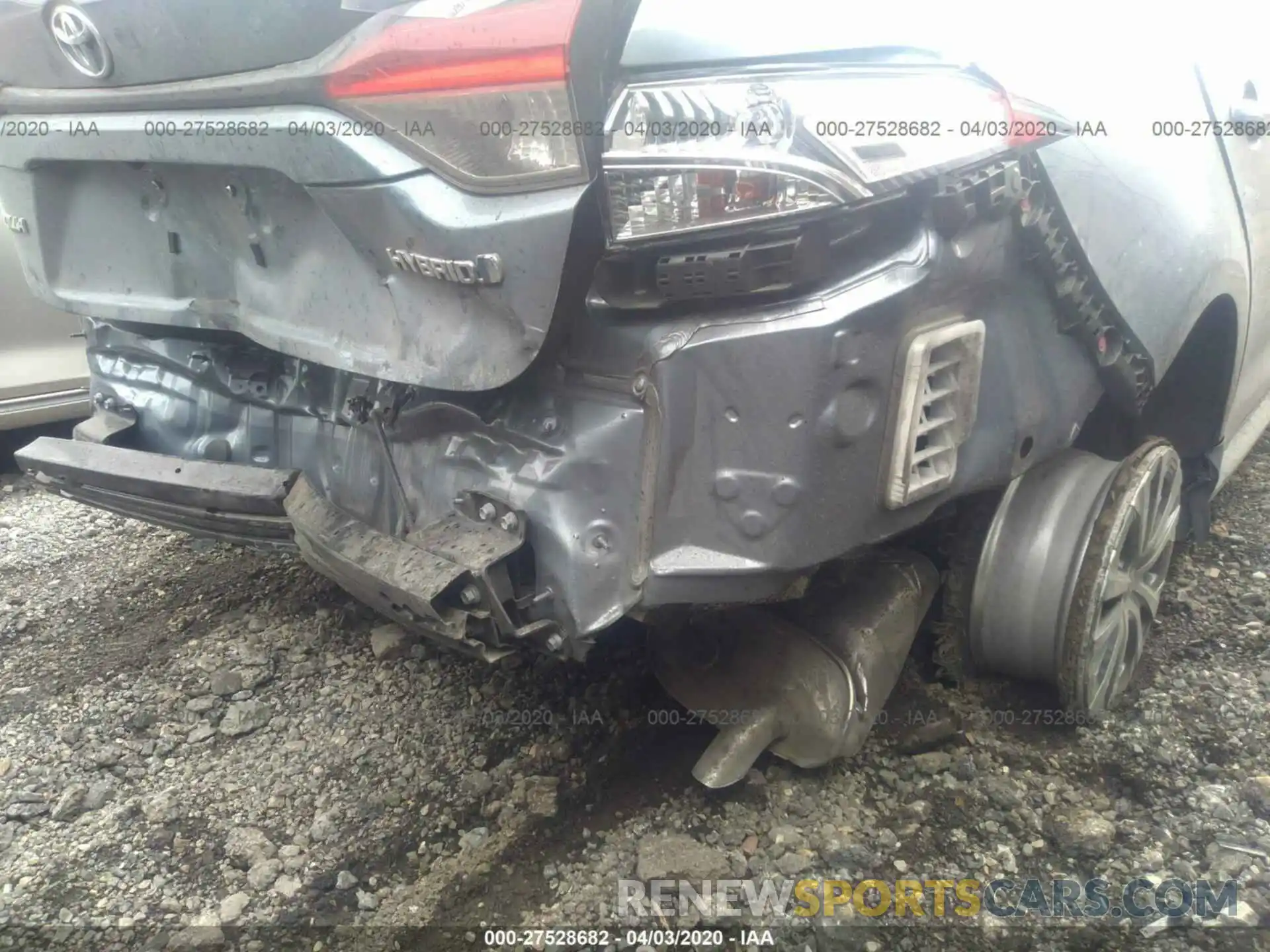 6 Photograph of a damaged car JTDEBRBE0LJ000804 TOYOTA COROLLA 2020