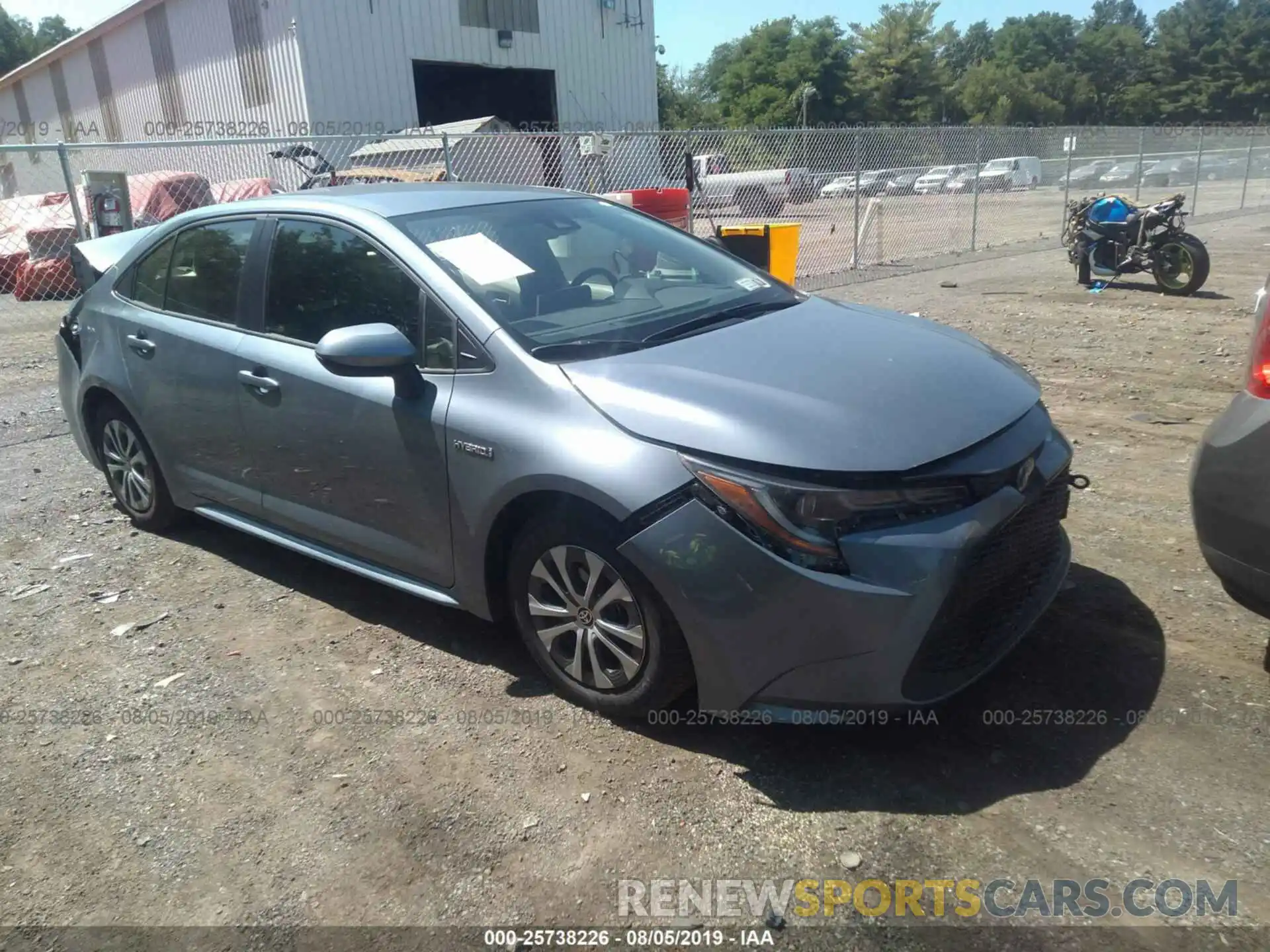 1 Photograph of a damaged car JTDEBRBE0LJ000978 TOYOTA COROLLA 2020