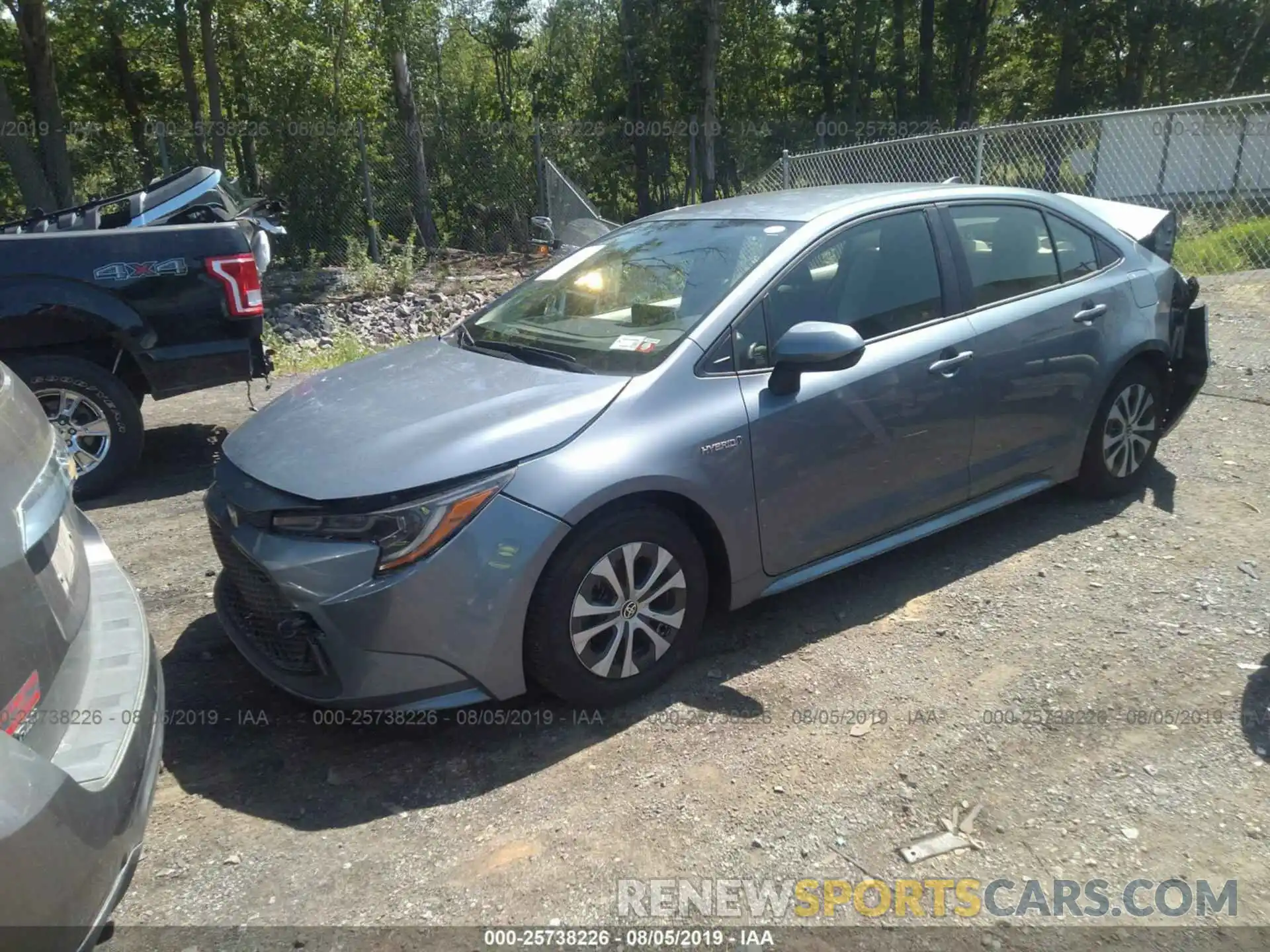 2 Photograph of a damaged car JTDEBRBE0LJ000978 TOYOTA COROLLA 2020