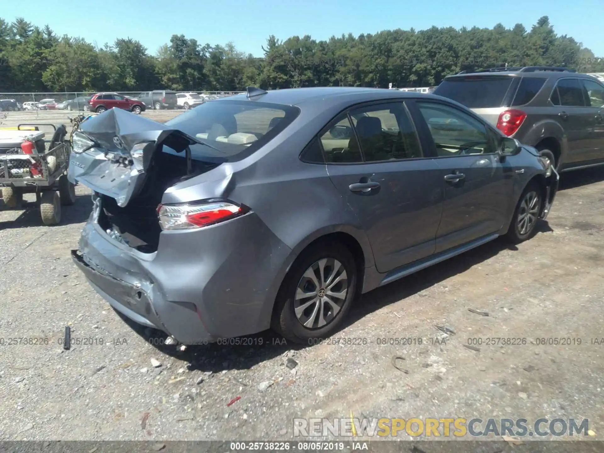 4 Photograph of a damaged car JTDEBRBE0LJ000978 TOYOTA COROLLA 2020