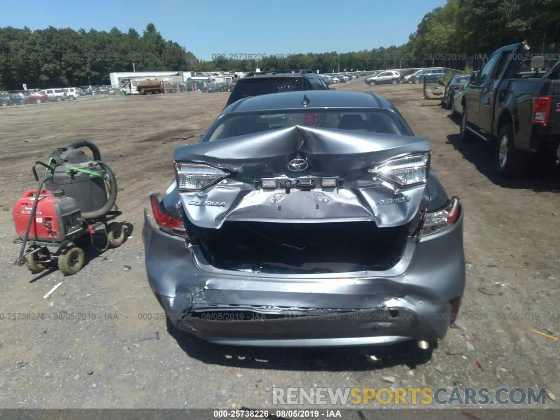 6 Photograph of a damaged car JTDEBRBE0LJ000978 TOYOTA COROLLA 2020