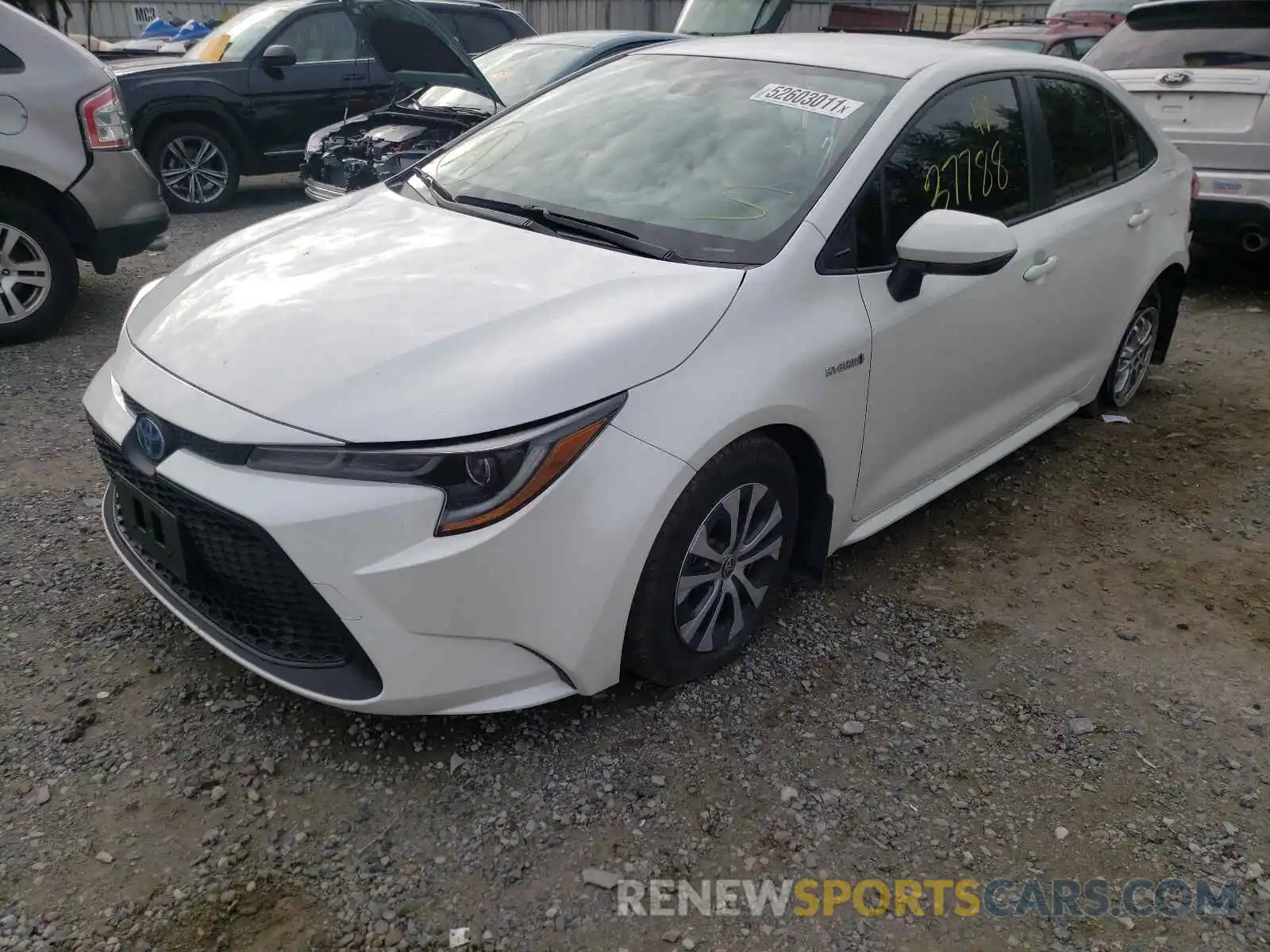 2 Photograph of a damaged car JTDEBRBE0LJ001161 TOYOTA COROLLA 2020