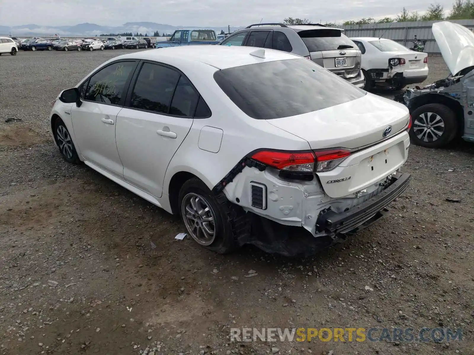 3 Photograph of a damaged car JTDEBRBE0LJ001161 TOYOTA COROLLA 2020