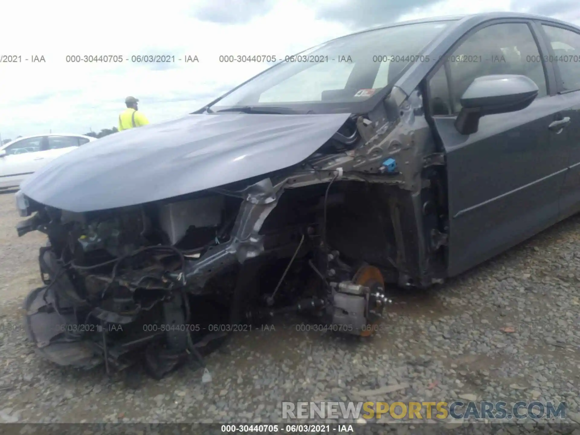 6 Photograph of a damaged car JTDEBRBE0LJ001385 TOYOTA COROLLA 2020