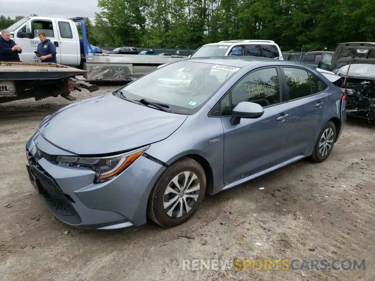 2 Photograph of a damaged car JTDEBRBE0LJ001421 TOYOTA COROLLA 2020