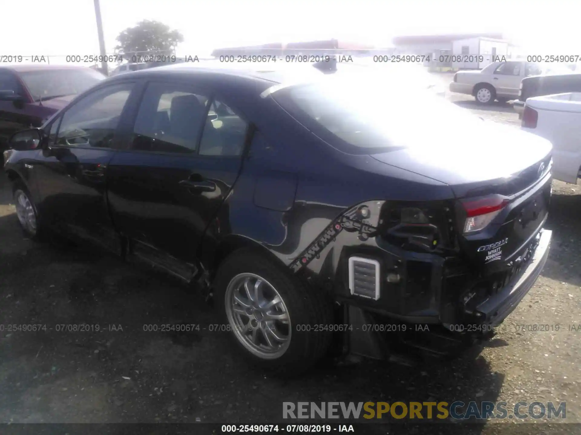 3 Photograph of a damaged car JTDEBRBE0LJ001662 TOYOTA COROLLA 2020