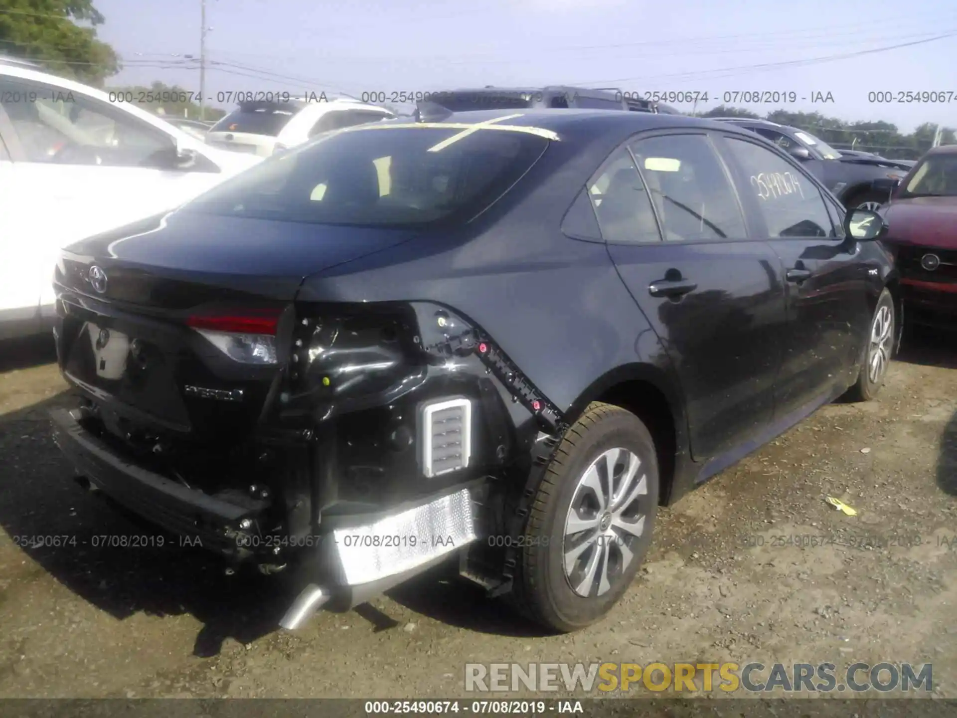 4 Photograph of a damaged car JTDEBRBE0LJ001662 TOYOTA COROLLA 2020