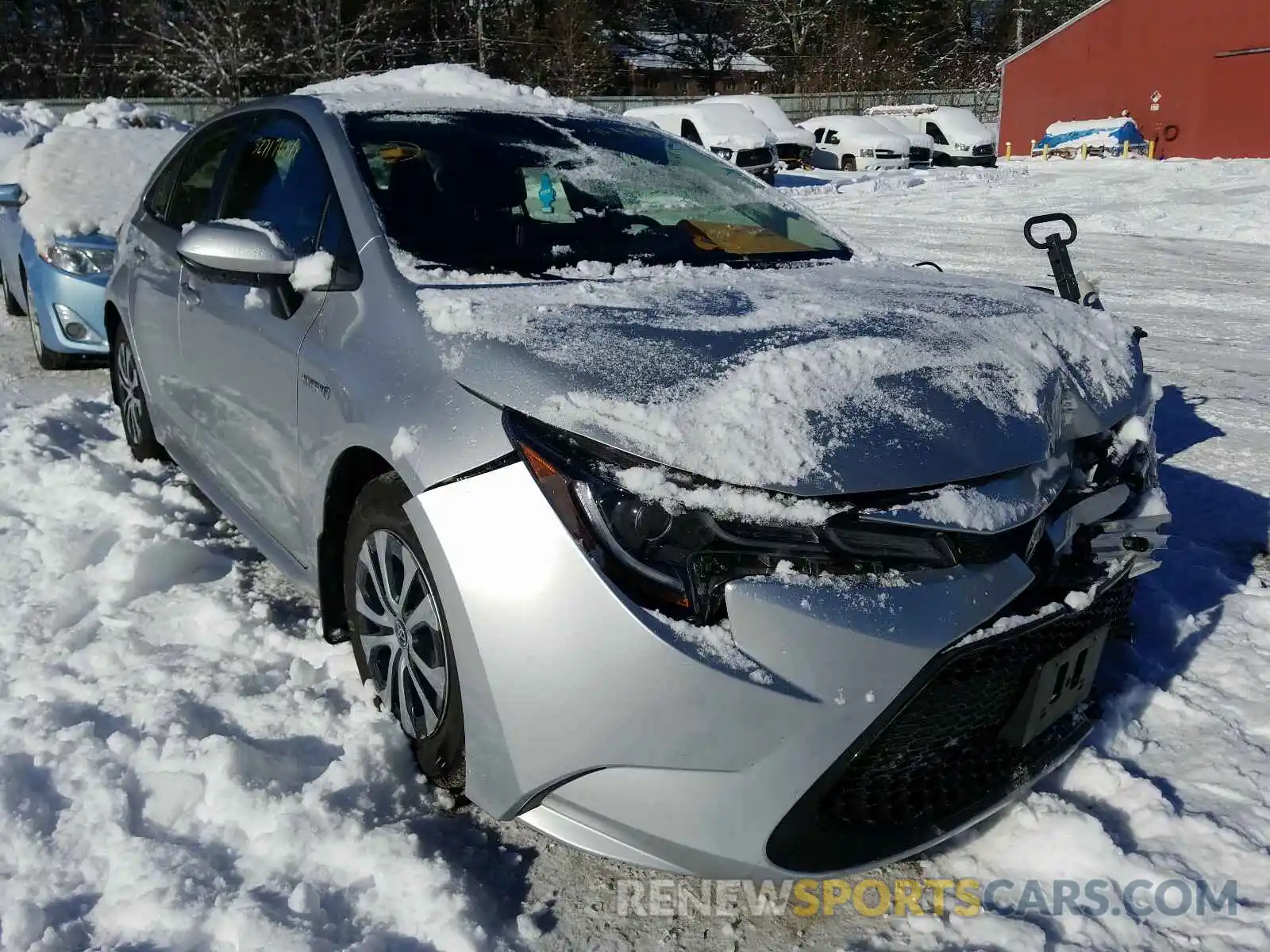 1 Photograph of a damaged car JTDEBRBE0LJ001841 TOYOTA COROLLA 2020