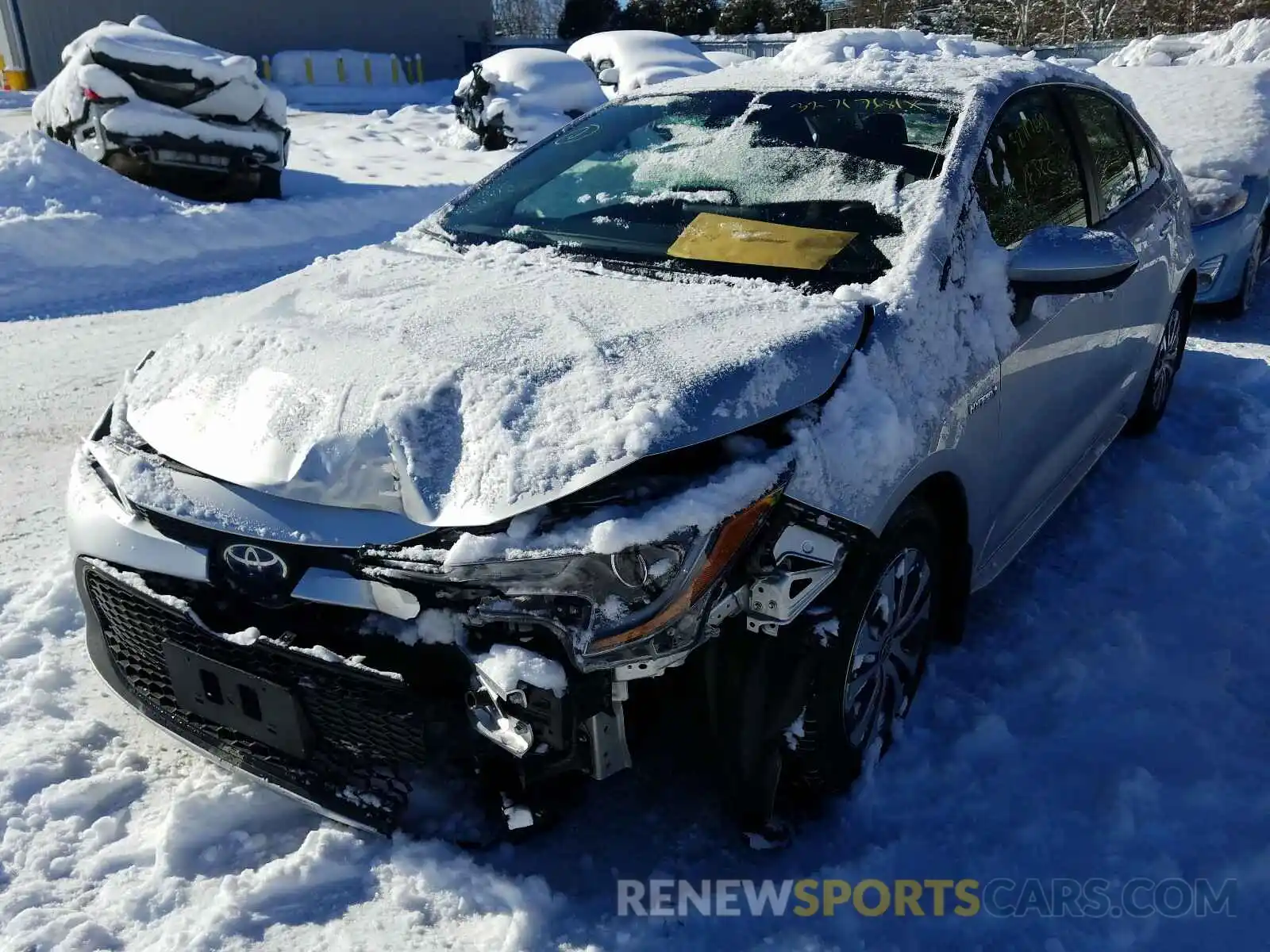 2 Photograph of a damaged car JTDEBRBE0LJ001841 TOYOTA COROLLA 2020