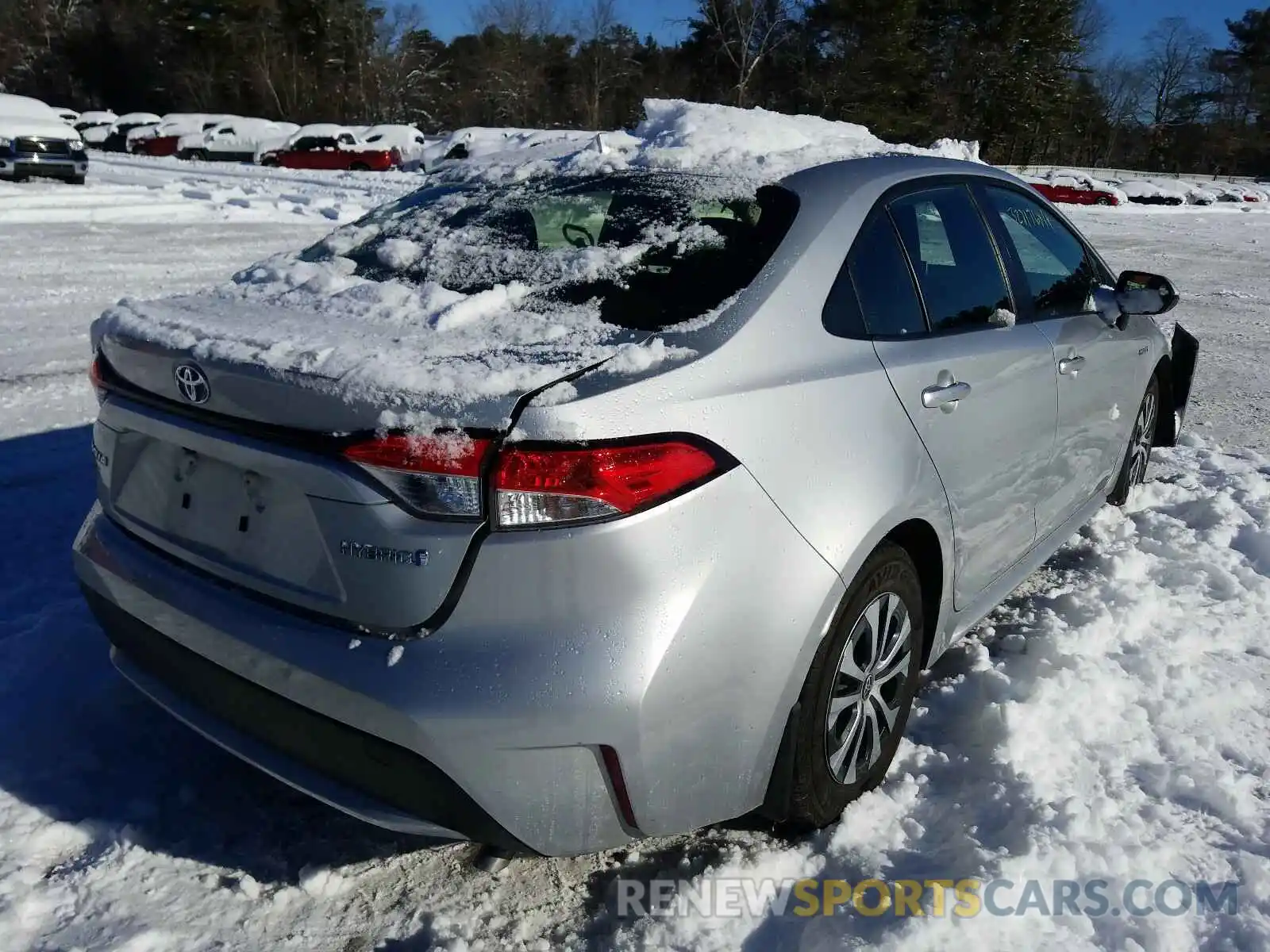 4 Photograph of a damaged car JTDEBRBE0LJ001841 TOYOTA COROLLA 2020