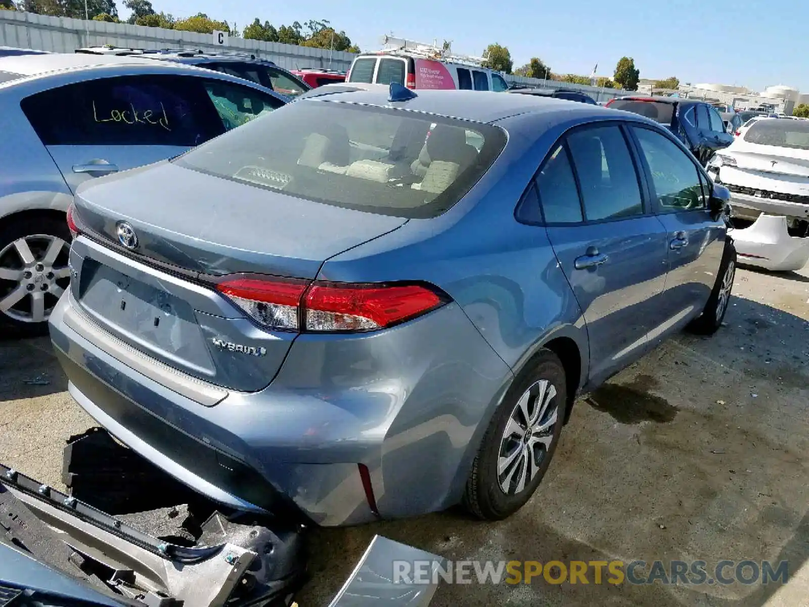 4 Photograph of a damaged car JTDEBRBE0LJ001869 TOYOTA COROLLA 2020