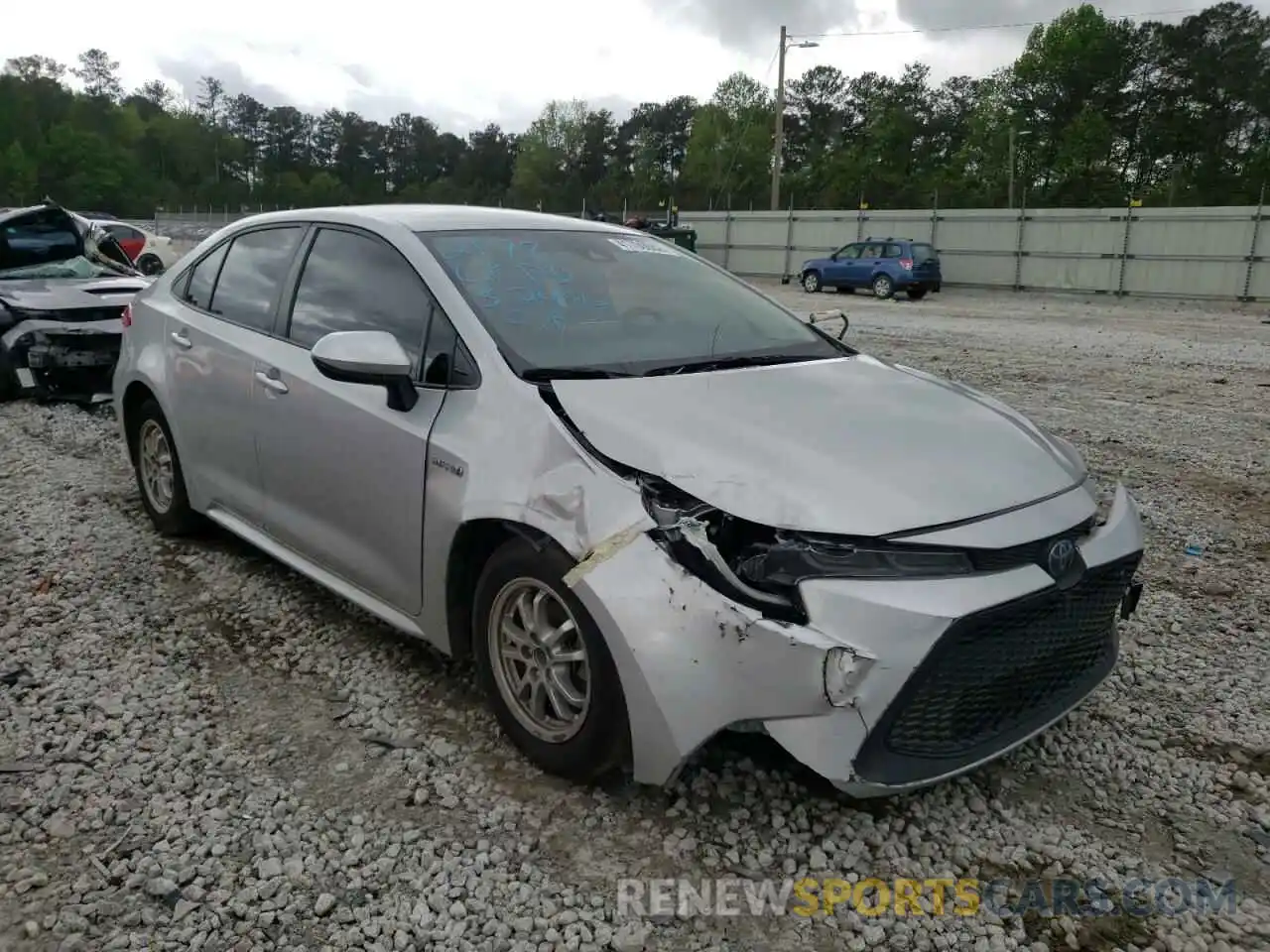 1 Photograph of a damaged car JTDEBRBE0LJ002178 TOYOTA COROLLA 2020