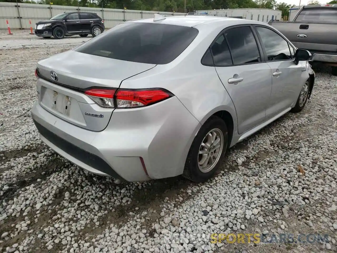 4 Photograph of a damaged car JTDEBRBE0LJ002178 TOYOTA COROLLA 2020