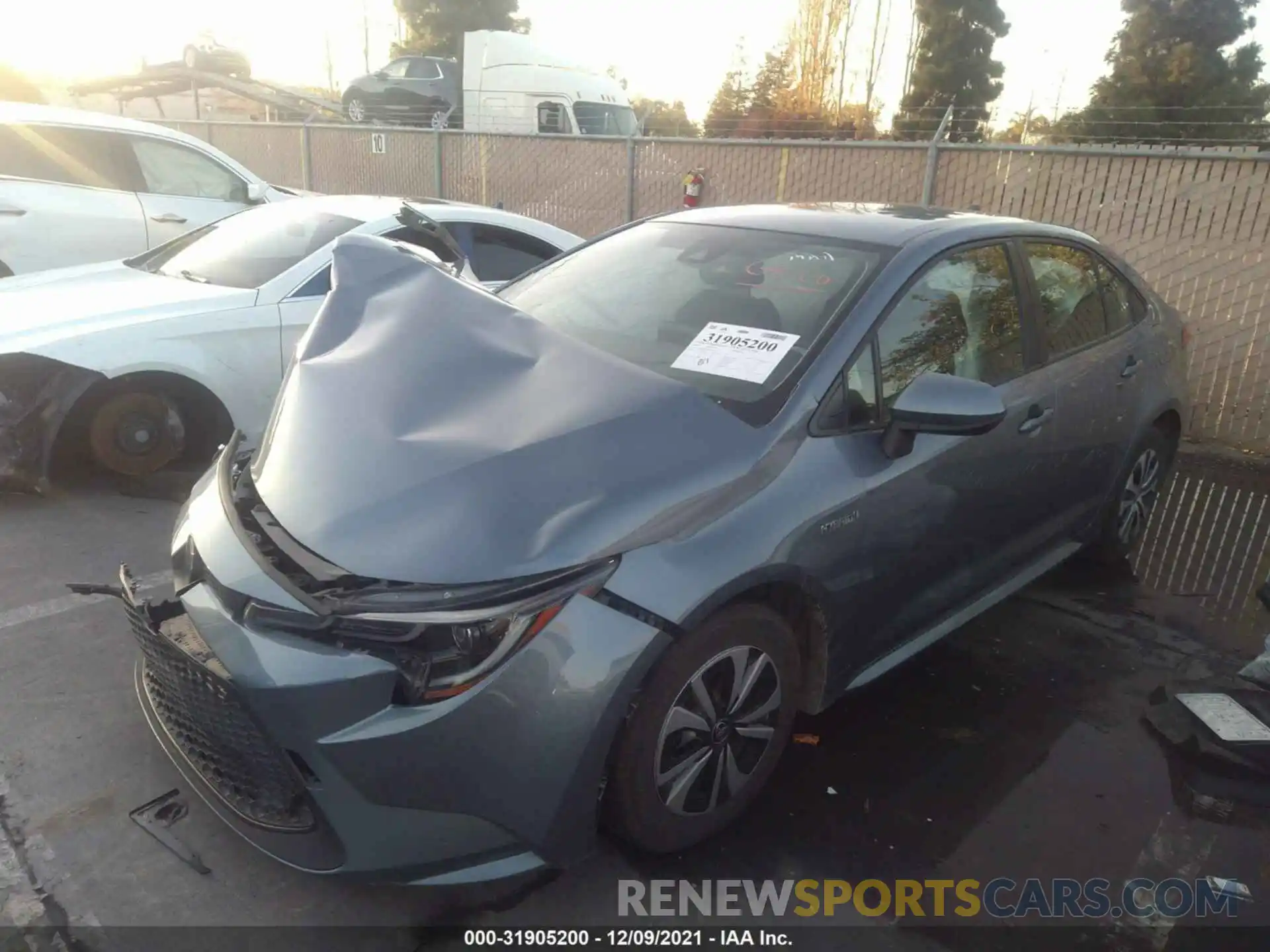 2 Photograph of a damaged car JTDEBRBE0LJ002438 TOYOTA COROLLA 2020