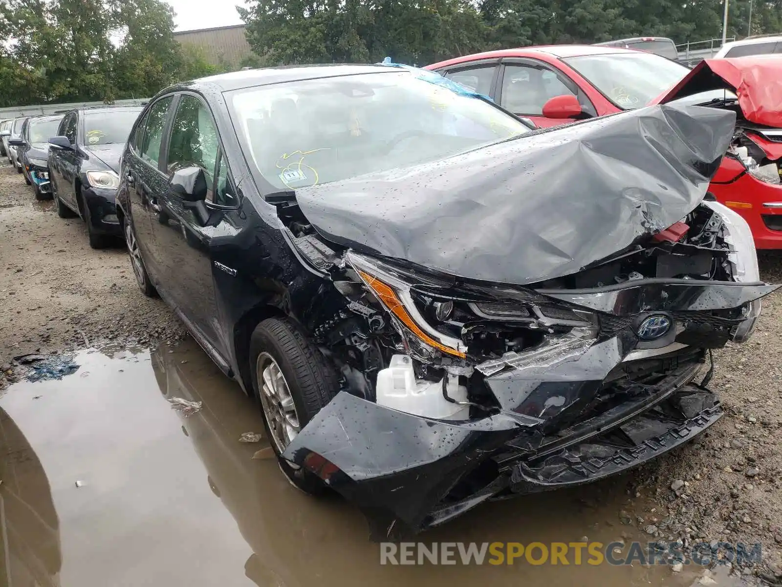 1 Photograph of a damaged car JTDEBRBE0LJ002455 TOYOTA COROLLA 2020