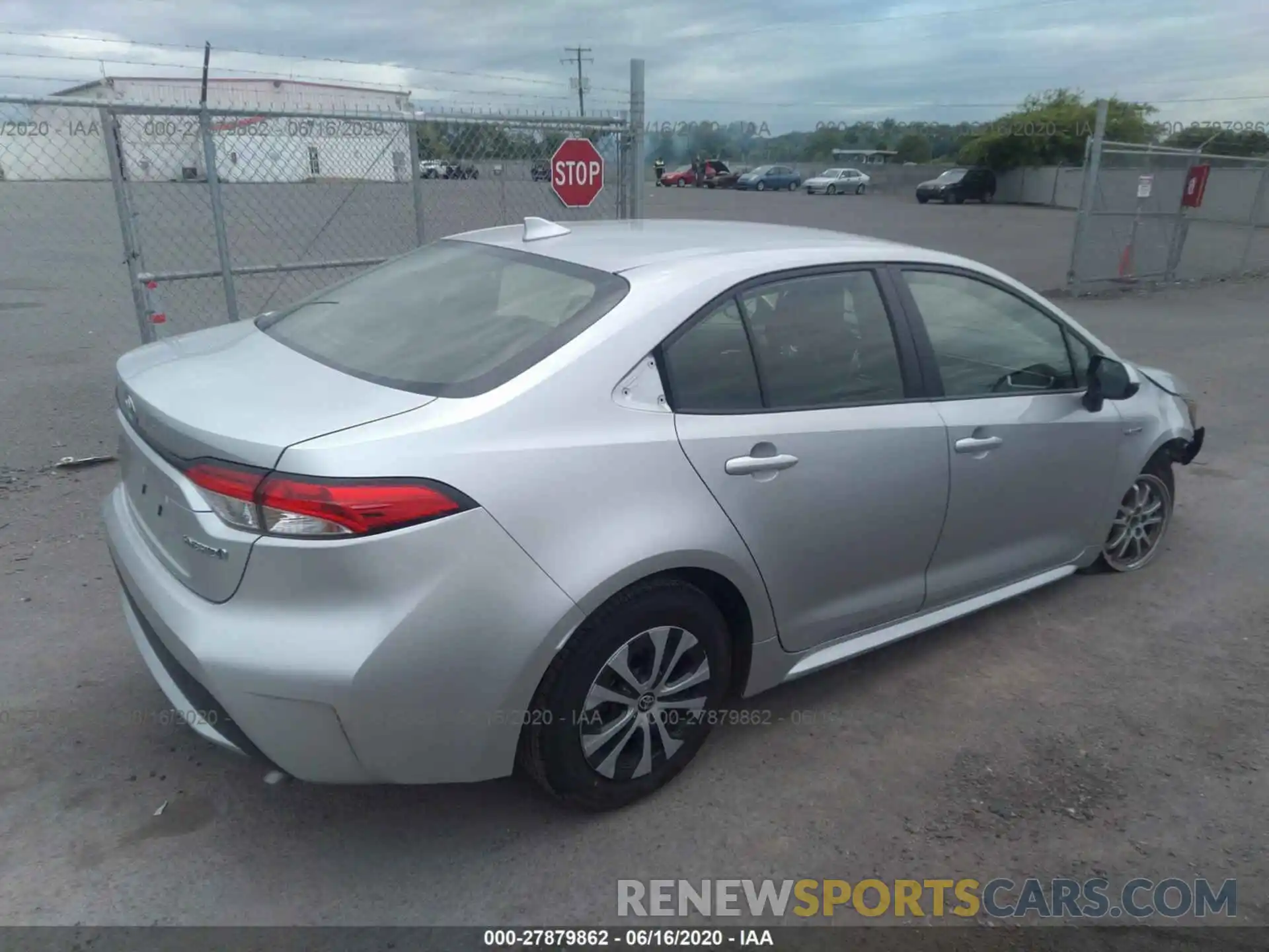 4 Photograph of a damaged car JTDEBRBE0LJ003797 TOYOTA COROLLA 2020