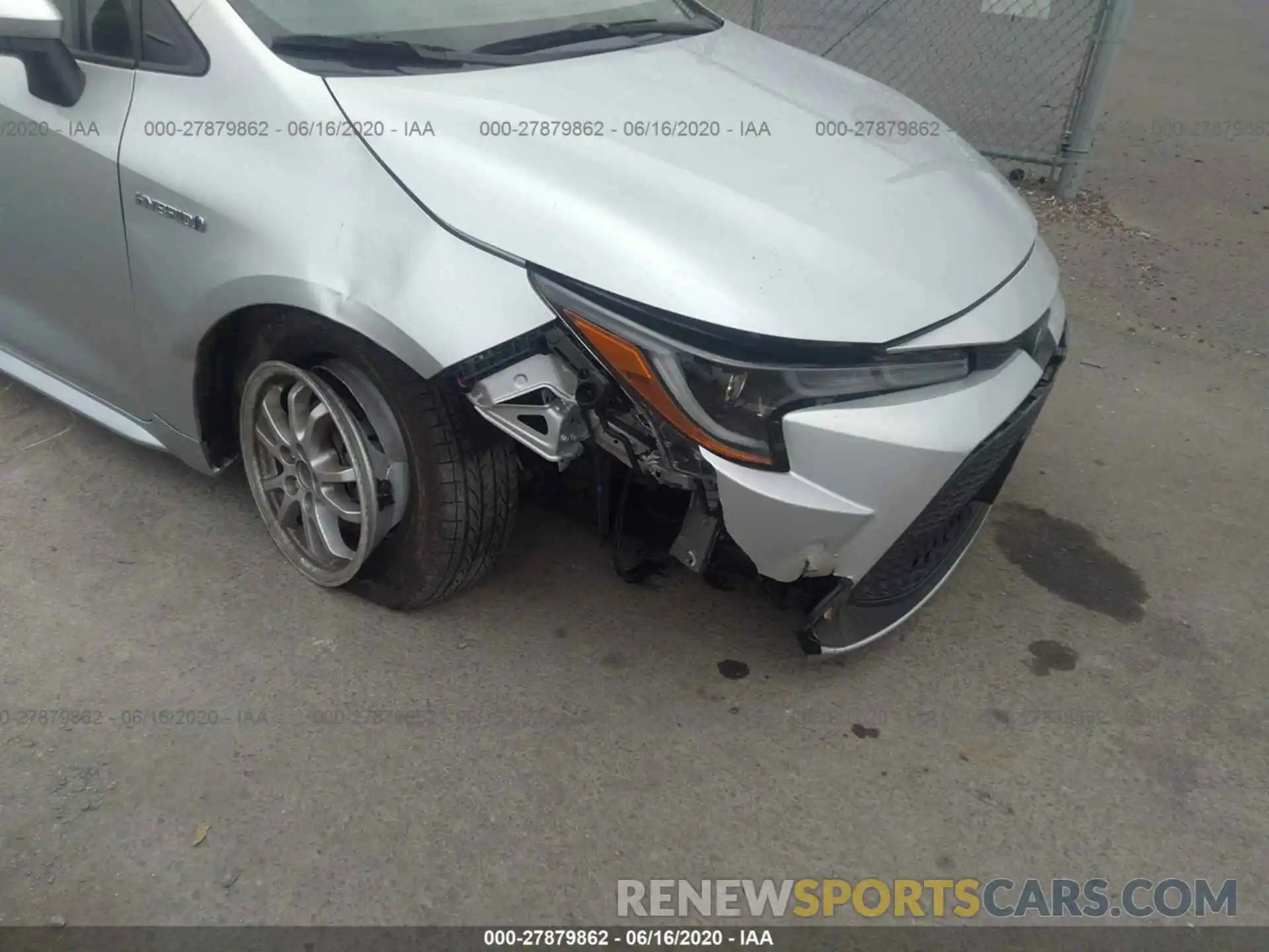 6 Photograph of a damaged car JTDEBRBE0LJ003797 TOYOTA COROLLA 2020